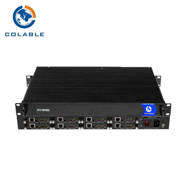 IPTV Live Stream Encoder , 8 Channel H 264 Hdmi To Ethernet Encoder COL8108H supplier