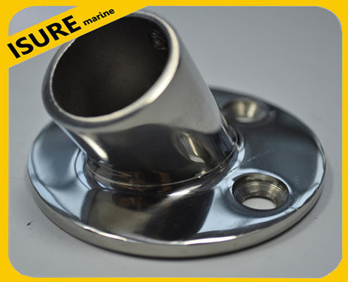 Boat Hand Rail Fitting-30 Degree Round Base,Marine Stainless Steel