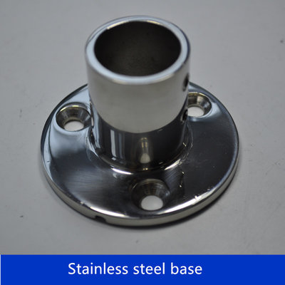 Boat Hand Rail Fittings 90 Degree 7/8''Round Stanchion Base- 316 Stainless Steel