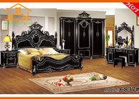 hot sale high class italian classic queen cheap pakistan MDF hand carved wood bedroom furniture set for middle east