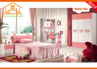 Newest Neat and Ultility furniture kid car bed Colourful Latest design European kids bedroom furniture set