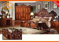 price guangzhou china wooden sex wedding New Antique Royal Luxury King Size Bed Nightstand bedroom furniture sets