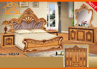 Hand carved wooden stylish White adult princess High-class resonable price melamine antique bedroom furniture set