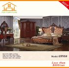 antique MDF golden Cheap mirrored glass queen bedroom furniture set