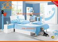 Hot sale environmental new cheap blue simple modern kids bedroom furniture sets