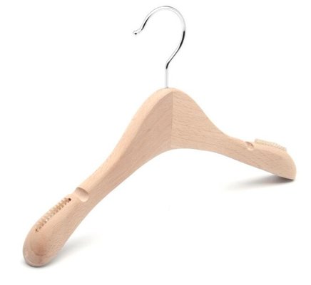 China mini wood anti slip hangers for kids baby clothes supplier