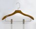 Luxury Wooden Coat Hanger With Clips supplier