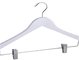 Popular Hotel Pant Hanger Wooden With Clips For Adult Pants supplier