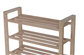 High Quality 3 Tiers Shoe Shelf Durable Wood Slatted Storage Shoe Rack For Hotel supplier