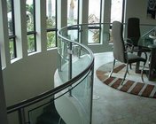 small radius curved glass, curved glass, curve radius minimum at 680 mm, max length 2330mm, cylindrical curve, buildling