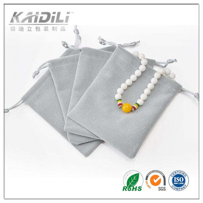 China Small Cotton Drawstring Gift Bags Screen Printing Surface For Jewelry Packaging supplier