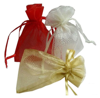 China Wedding Gift Drawstring Jewelry Pouch ISO9001 Approved Comfortable Organza Bags supplier