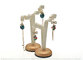 Faux PU Leather Earring Display Stands Y Shaped Style Hanging Long Earrings supplier