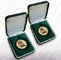 Green Flocking Jewelry Velvet Box Coin Boxes Flocked Coins Packing For Ceremony supplier