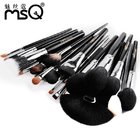 2017 Fashion MSQ Professional High quality 25pcs makeup tool brush set with belt cases
