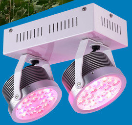 China Double holders mini Round shape grow light , hanging grow light  for plants  Led grow green lighting supplier