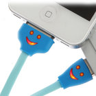 Smile face lighting Micro USB cable, RoHS. UL certificate