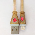 Diamond lighting USB cable, for smart phone