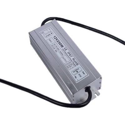 China 12v 250w Slim waterproof power supply IP67 LED transformer Adapter for LED Light supplier