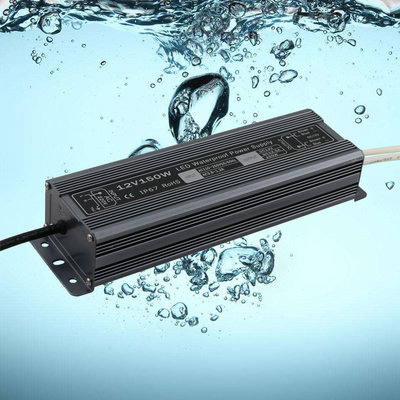 China 12v 150w waterproof power supply IP67 with coffee color LED transformer Adapter for LED Light supplier