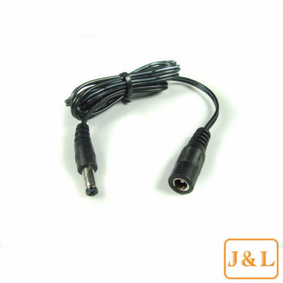 China 2.1mm x 5.5mm DC Plug Extension Cable for Power Adapter supplier