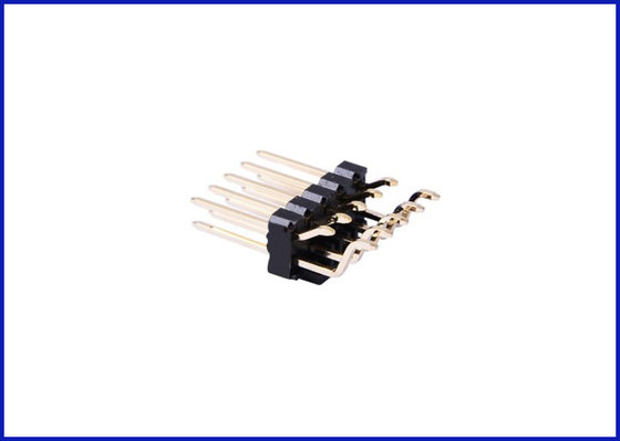 China Pitch2.54 mm 2*5P header connector Black Brass material Gold-plated Environmental protection supplier