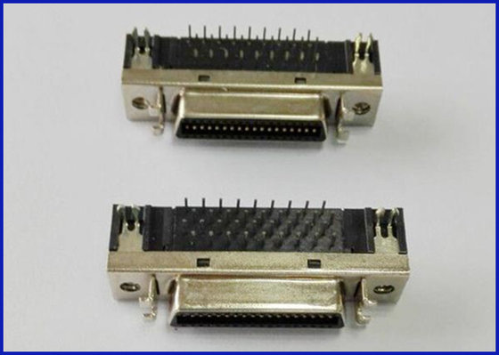 China SCSI 50P Socket Connector metal hood Brass material waterproof supplier