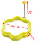 Non-slip Handle Silicone Flower Shape Fried Egg Ring Pancake Ring Mould