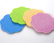 Beautiful Flower Shaped Silicone Tea Coffee Cup Coaster/Red Wine Glass Coaster/Cup Mat