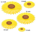 5 Pack Sunflower Food Storage Silicone Suction Lid Set