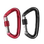 25KN Auto Locking Gate and Self Lock Carabiner for Rock Climbing and Hiking