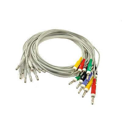 China Welch Allyn 10 lead ekg leaders,ekg patient cable with banana 4.0/din 3.0, 2.8m supplier