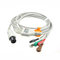 Dixtal ecg patient cable with leadwires, 3 lead ecg cable,5 lead IEC patient cable supplier