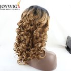 Two Tone American Made Human Hair Lace Wigs For Whitewomen