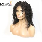 Unprocessed raw peruvian kinky curly hair human hair lace front wig