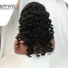 Unprocessed cuticle aligned hair burmese curly hair human hair lace front wig