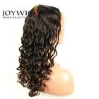 Factory Cheap Human Hair U Part Wig White Women Lace Wigs 18" Natural Color