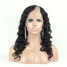 AAAAA grade loose wave natural color gluelss lace left parting U shape wig