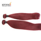 Qingdao big sales 10A Grade Unprocessed Brazilian Virgin Human Hair Wine red color silk straight Hair Weft