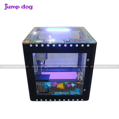 China Multi Color Cube Claw Crane Machine Prize Win Toy Catcher Game Machine For Amusement supplier