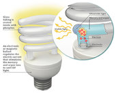 15w Light Half Spiral Energy Saving Lamp CFL 8000 Hours House Used Good Quality Engineering Project New Items Indoor