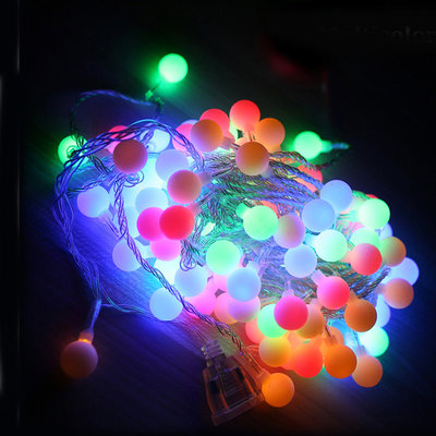 China AC220V 10m Holiday Decoration LED String Lights with 80LED Balls supplier