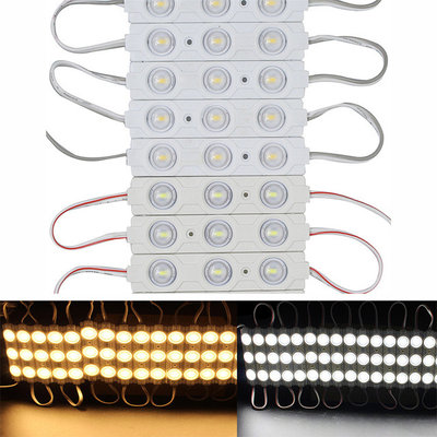 China High Quality Injection Waterproof 3LED 5050 SMD Module Pure Warm White Decorative light supplier