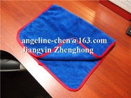 One side plush, one side terry microfibre cleaning towel
