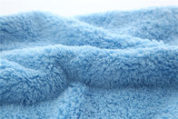 40x40cm blue color microfiber microfibre plush coral fleece towel