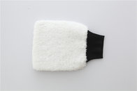 white color microfiber plush car cleaning detailing house cleaning wash mitts/gloves