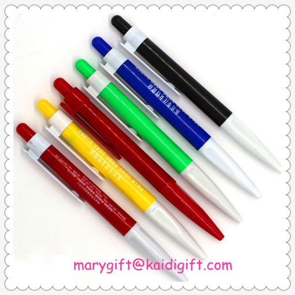 Hot selling Gift Logo customized promotional plastic ball point pen