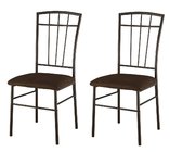 Metal & Microfiber Kitchen Dinette Dining Side Chairs