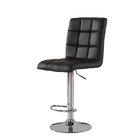 Modern Square PU Leather Adjustable Bar Stools With Back