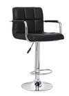 Home Living Contemporary Adjustable Swivel Arm Bar Stool with Cushion